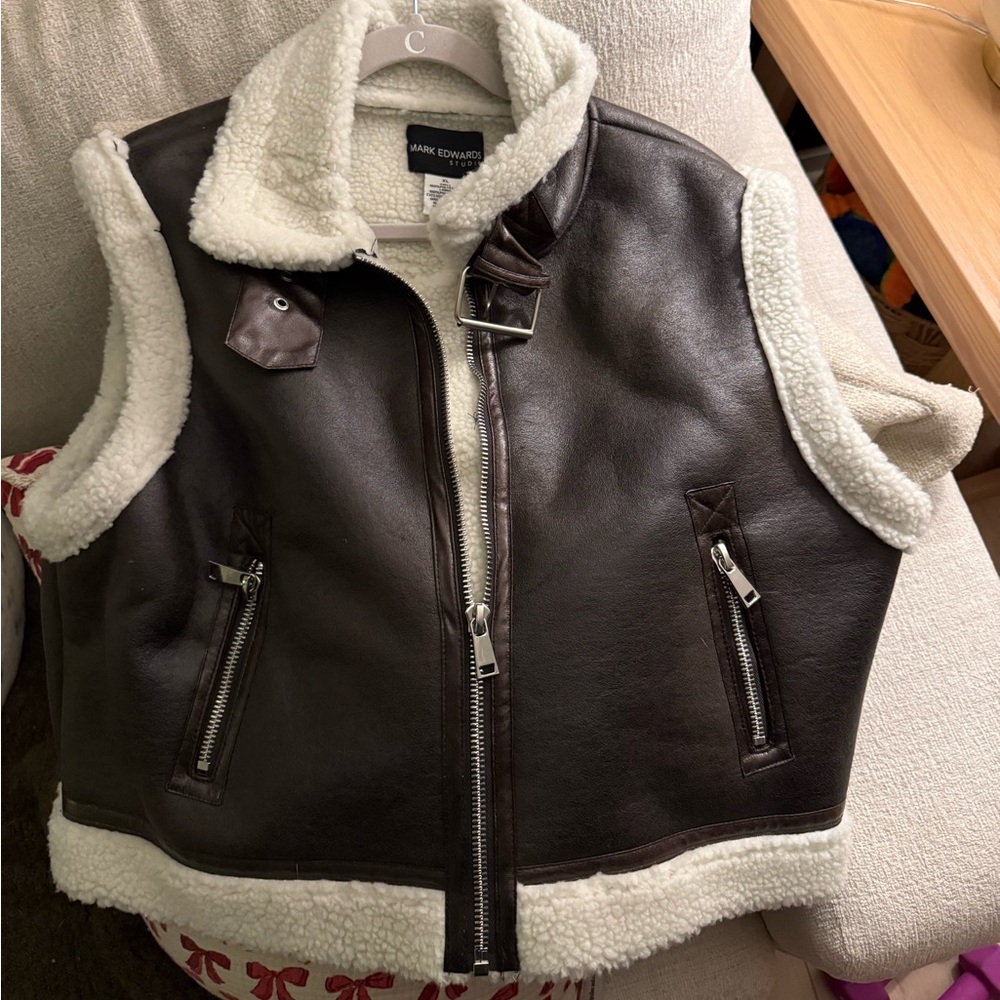 Mark Edwards Studio Brown Faux Fur Jacket